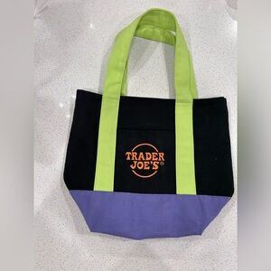 Trader Joe’s Mini Tote Bag Halloween
Purple Green Orange Black
12x11